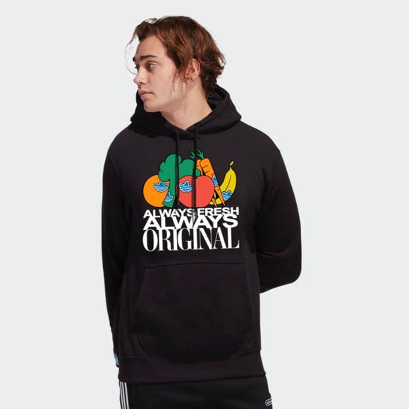 adidas Originals Other - ADIDAS ORIGINALS ALWAYS FRESH HOODIE (NWT, Black, Size M) 🥑🥦🥗